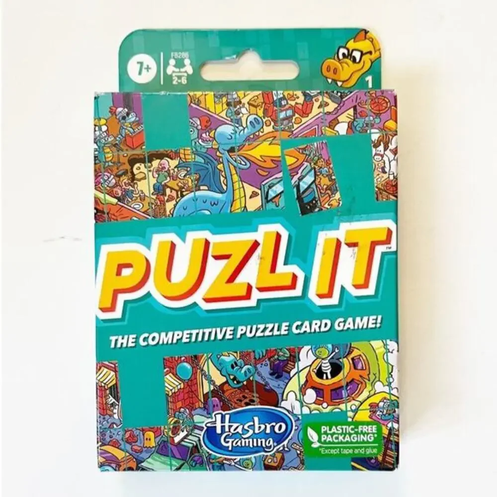 Puzl It The Competitive‎ Puzzle Card Game Hasbro 2-6 Players Travel Car Group
